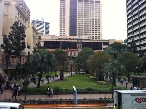 So much foot traffic coming their way, every morning, from Central Station....